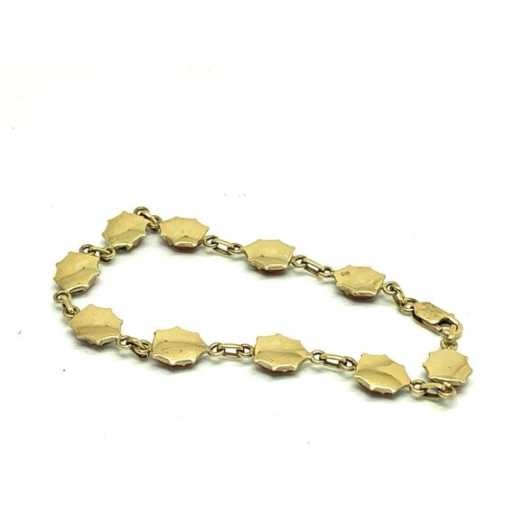 Red Lady Bug Bracelet 14k Yellow Gold Chain Women's 6.5'' Wrist Estate Jewelry - Picture 12 of 13